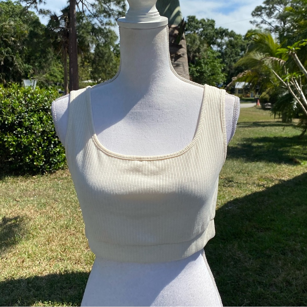 Urban Outfitters Cream Bralette Crop Top - Picture 3 of 4